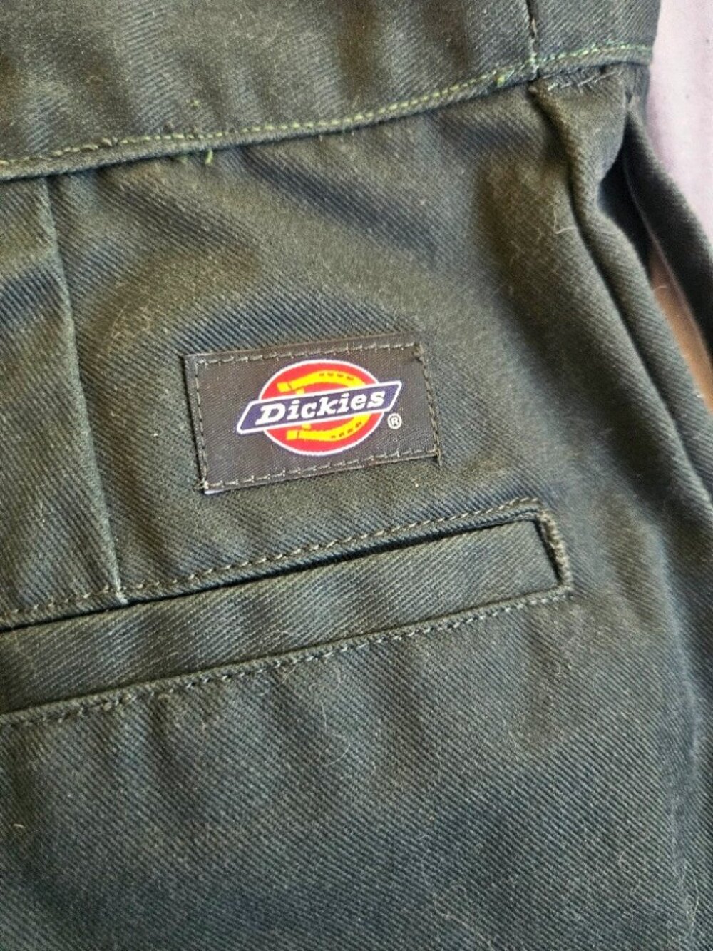 Dickies 874 Original Fit Pants Mens 36x30 Green Workwear Flat Front NWOT